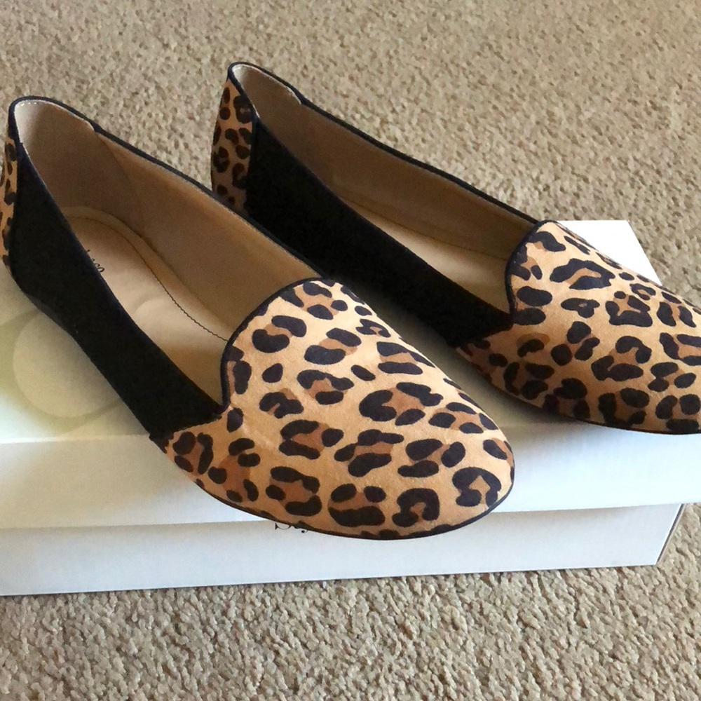Leopard and black flats